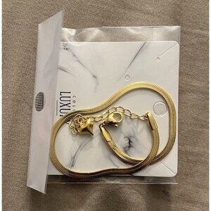 New Gold Anklets for Women Waterproof,18K Gold Plated Anklet for Women Snake